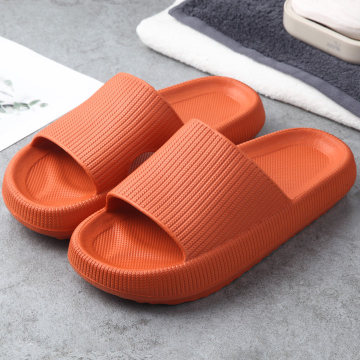 Thick sole soft EVA cloud slides
