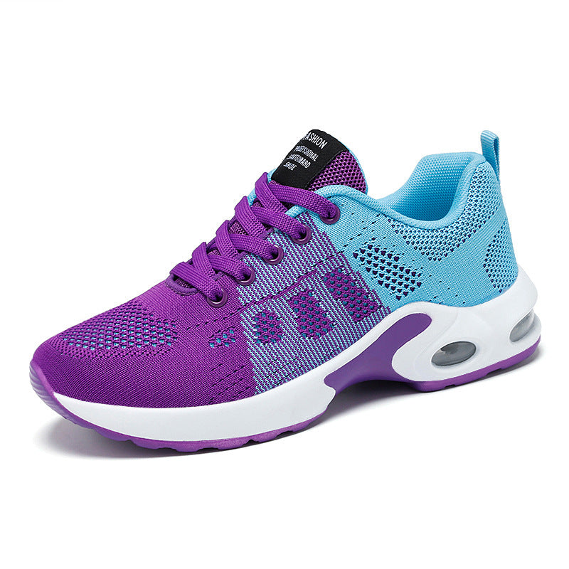 Women's mesh lace-up walking sneakers