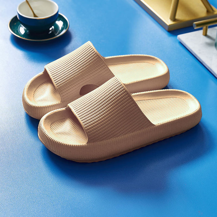 Thick sole soft EVA cloud slides