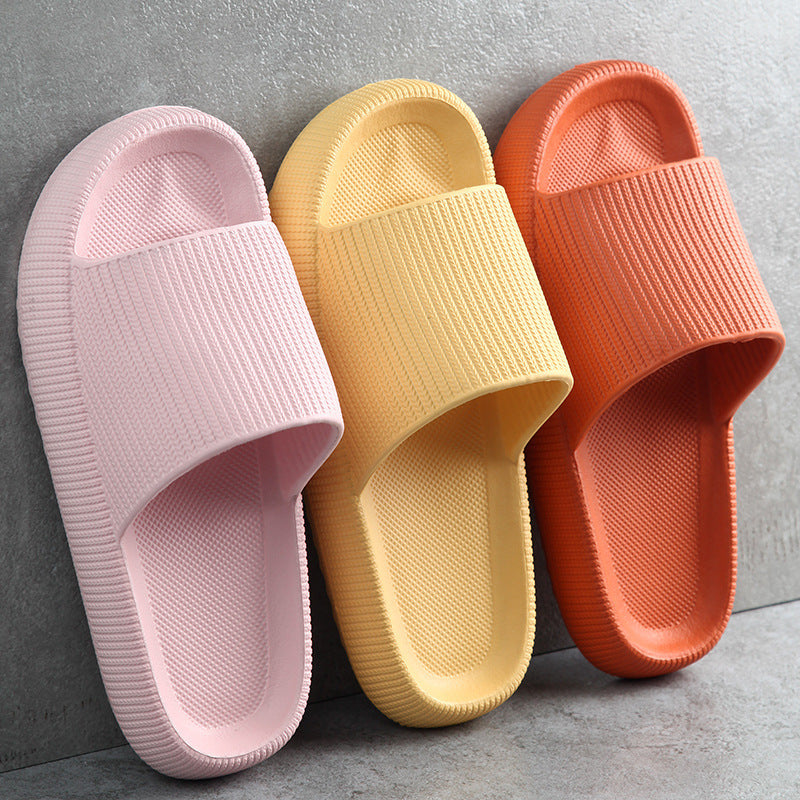 Thick sole soft EVA cloud slides