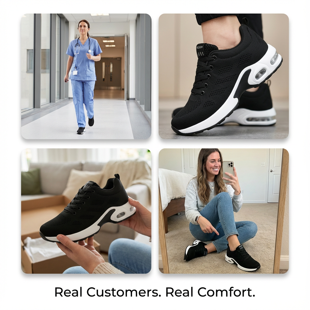Orthora Pro – 12-Hour Shift Shoes for All-Day Foot, Knee &amp; Back Pain Relief