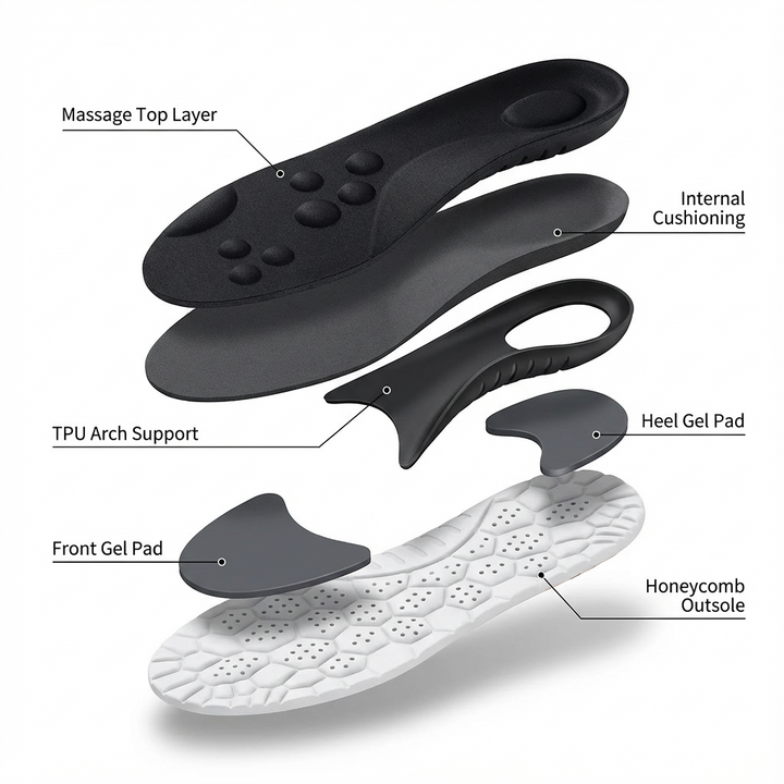 Pain Relief Insoles - 12 Hour Shift Comfort