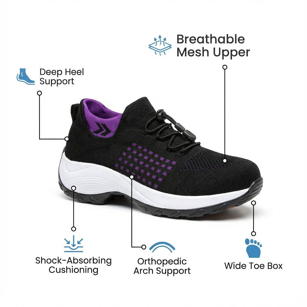 ShiftPro – 12-Hour Shift Shoes for All-Day Foot, Knee &amp; Back Pain Relief