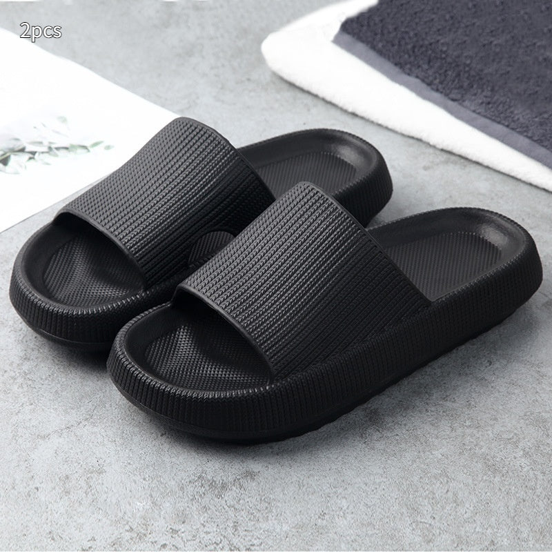 Thick sole soft EVA cloud slides